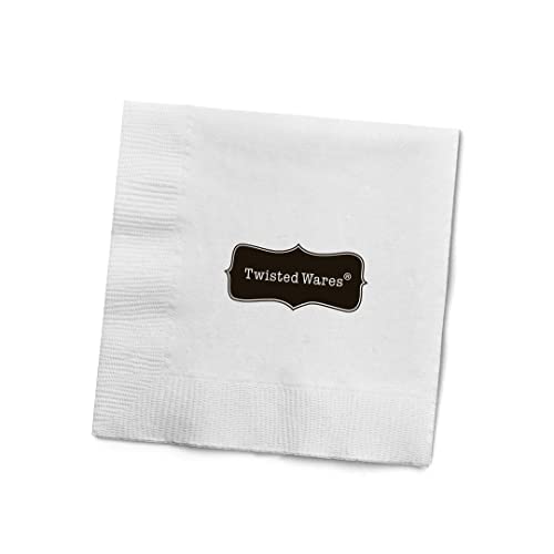 Twisted Wares - Funny Cocktail Napkins - WELCOME TO THE SHITSHOW - Boutique Cocktail Napkins - Perfect for any Celebrations 5"X5" (50 Pack)