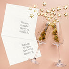 Twisted Wares - Funny Cocktail Napkins - Perfect for any Celebrations 5"X5" (20 Pack) (PLEASE MINGLE)