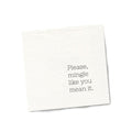 Twisted Wares - Funny Cocktail Napkins - Perfect for any Celebrations 5"X5" (20 Pack) (PLEASE MINGLE)
