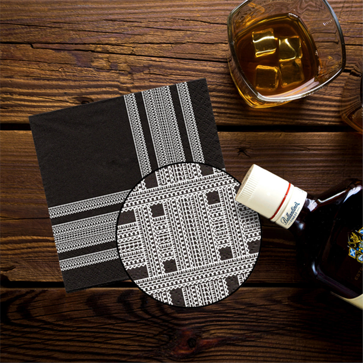 Funny Cocktail Napkins | Sarcastic Humor | STRIPE ILLUSION PACK