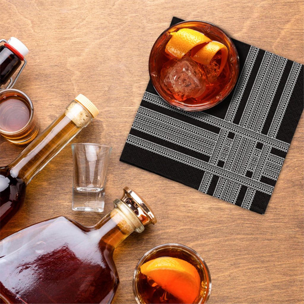 Funny Cocktail Napkins | Sarcastic Humor | STRIPE ILLUSION PACK