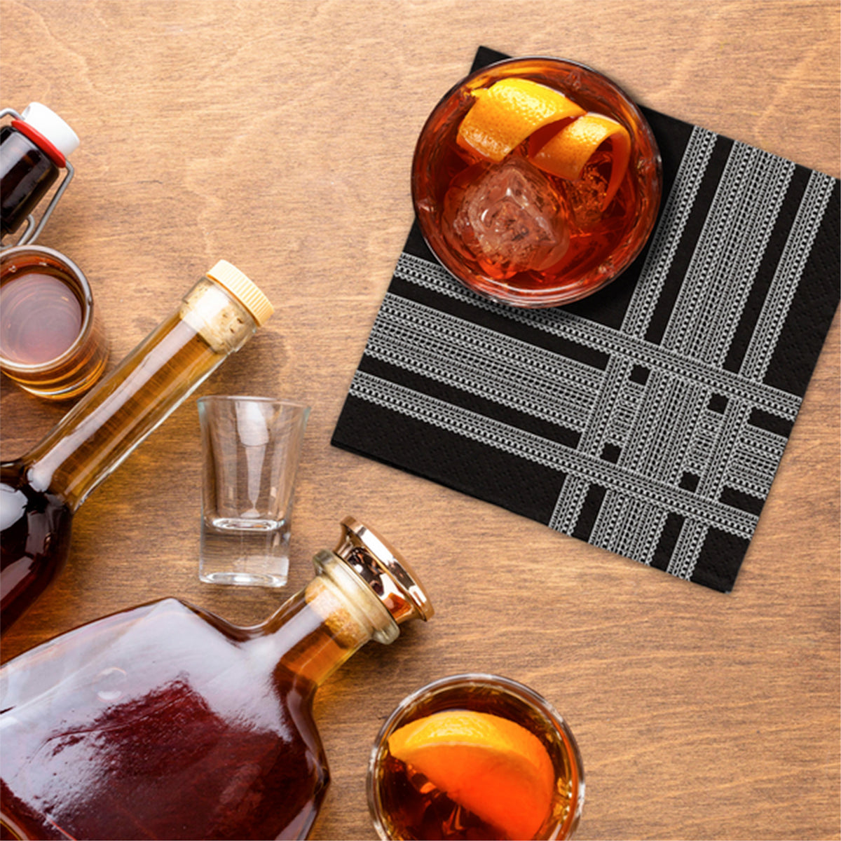 Funny Cocktail Napkins | Sarcastic Humor | STRIPE ILLUSION PACK