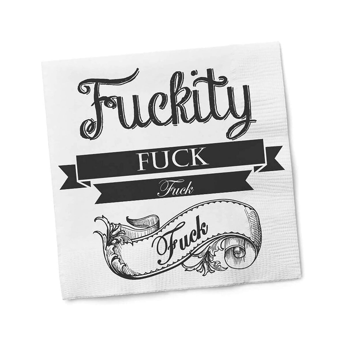 Twisted Wares Funny Cocktail Napkins – F’CKITY F’CK Pack