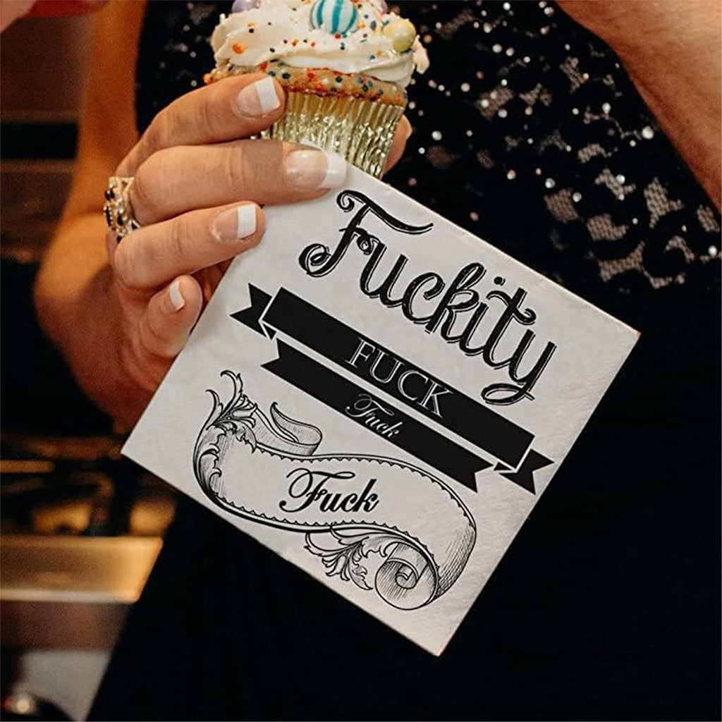 Twisted Wares Funny Cocktail Napkins – F’CKITY F’CK Pack
