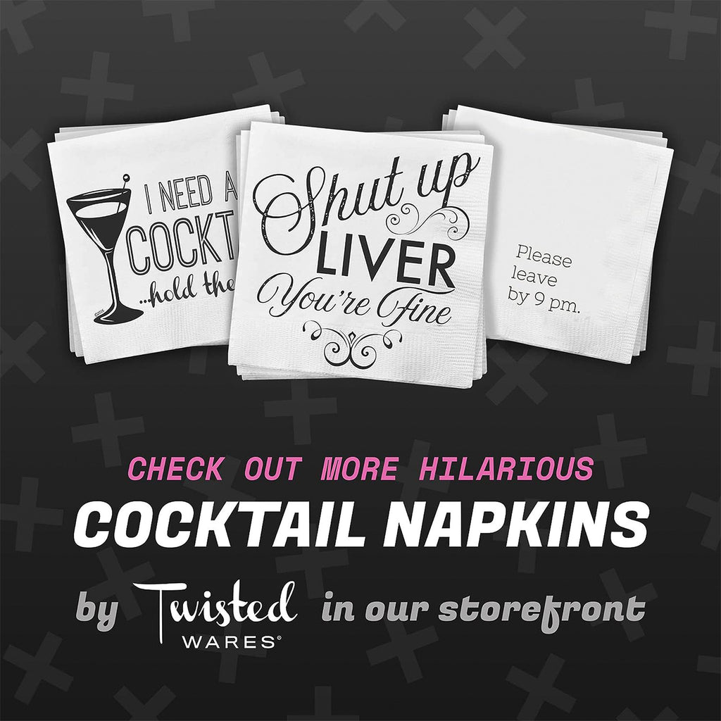 Twisted Wares Funny Cocktail Napkins – F’CKITY F’CK Pack