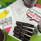 Funny Cocktail Napkins | Sarcastic Humor | PLEASE PRETEND YOU’RE HAVING FUN